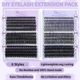 QUAFFLY Lash Extension Kit packaging with all components