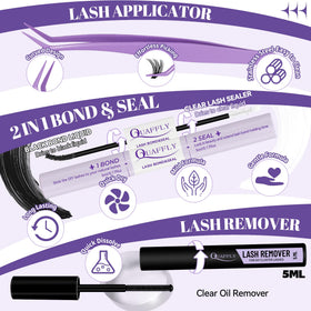 QUAFFLY natural lower lashes included in the kit