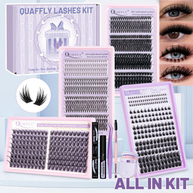 QUAFFLY natural-style lower lashes for eye support