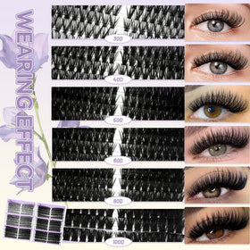QUAFFLY two brushes for lash and makeup application