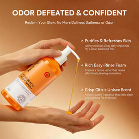 QualiLife Persimmon Body Wash bottle with label