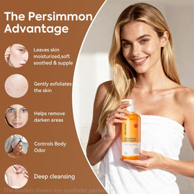 QualiLife Persimmon Body Wash texture close-up