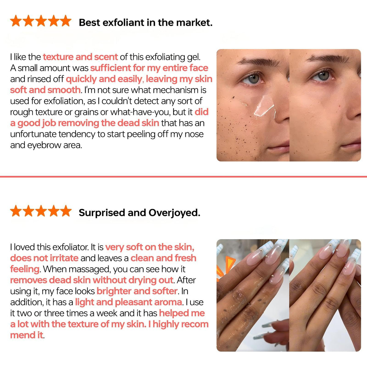 QUARXERY exfoliating gel in a bathroom setting