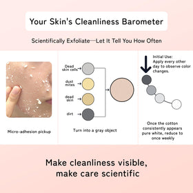 QUARXERY exfoliating gel with citrus fruits background