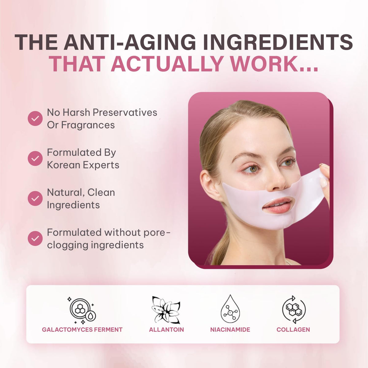 Quasi Bio-Collagen Face Mask Overnight benefits overview