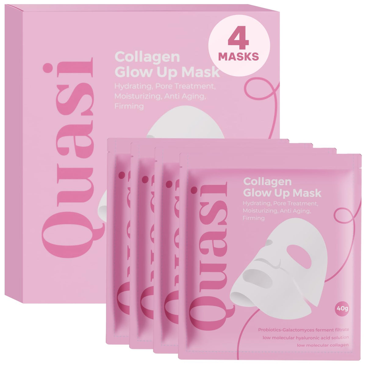 Quasi Bio-Collagen Face Mask Overnight packaging front view
