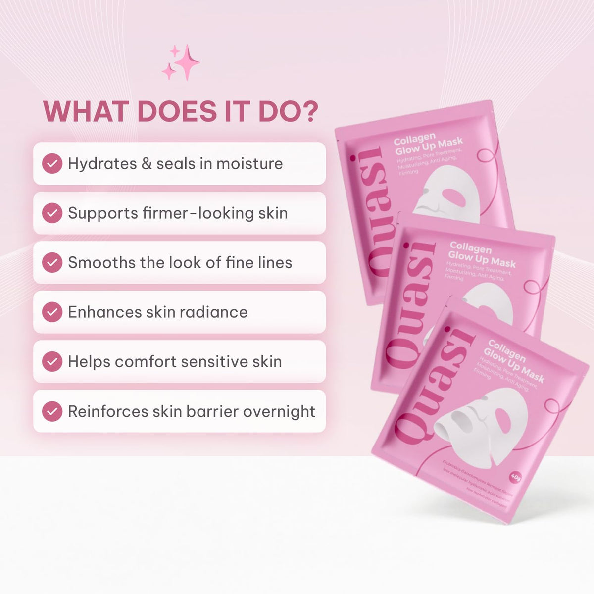 Quasi Bio-Collagen Face Mask Overnight product details