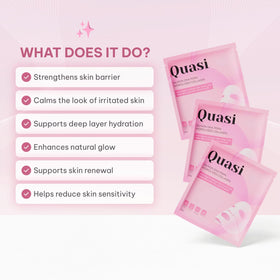 Quasi Salmon PDRN Collagen Mask application on skin