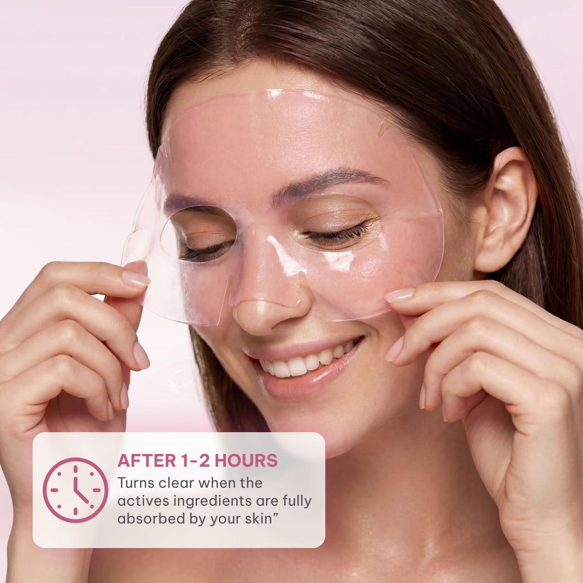 Quasi Salmon PDRN Collagen Mask in use during self-care routine
