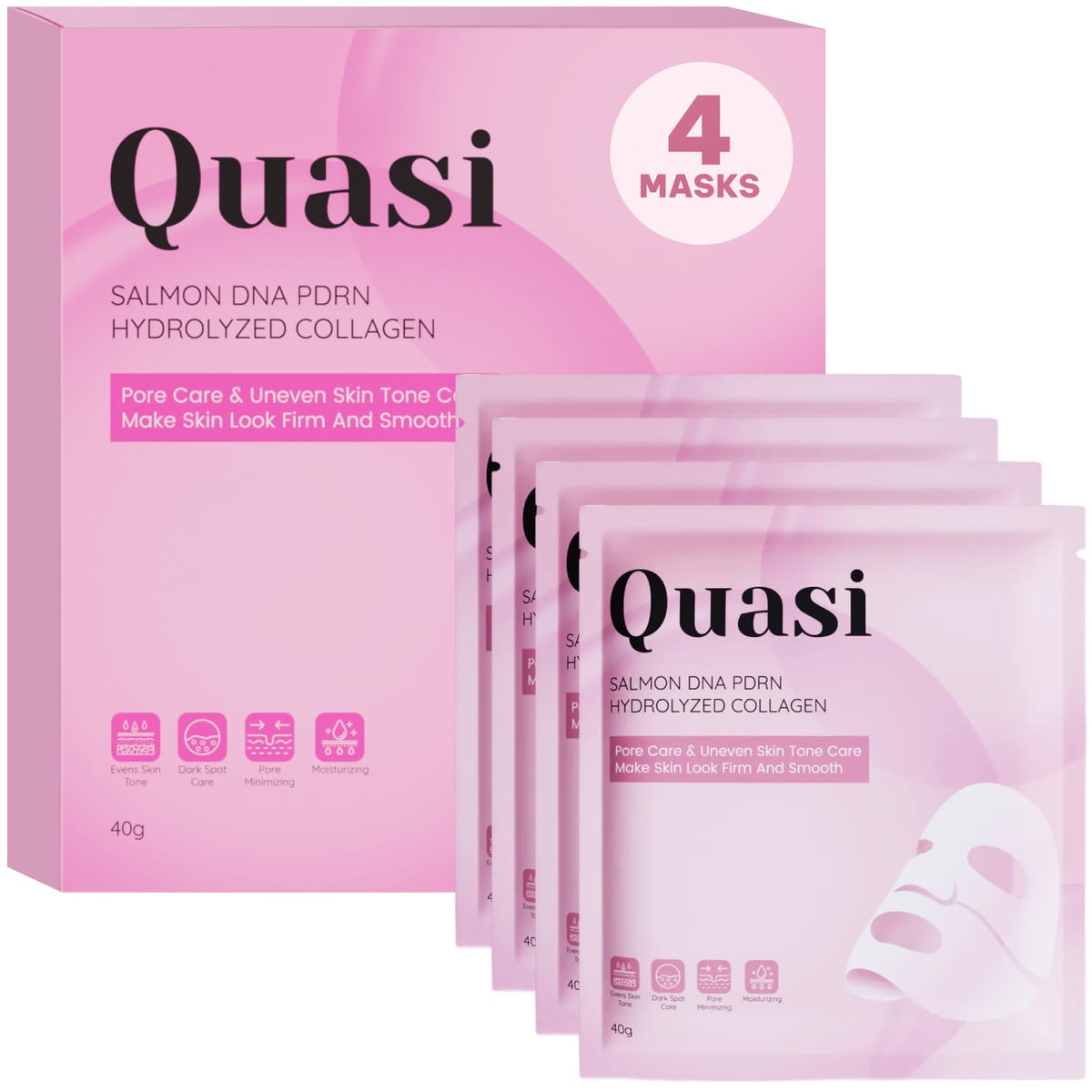 Quasi Salmon PDRN Collagen Mask packaging front view