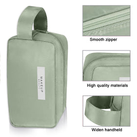 Queboom Travel Makeup Bag with small detachable cosmetic bag