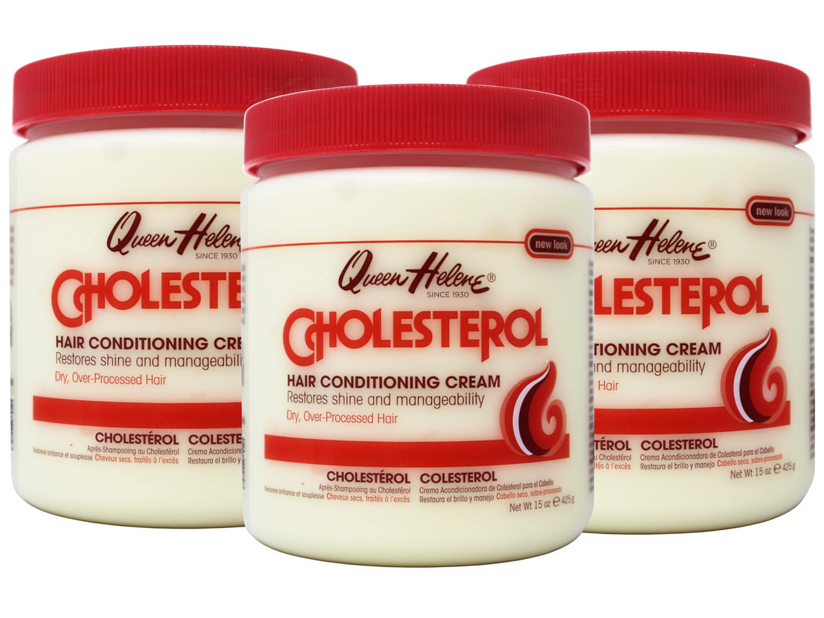 Queen Helene Cholesterol Hair Conditioning Cream 15 oz jar front view