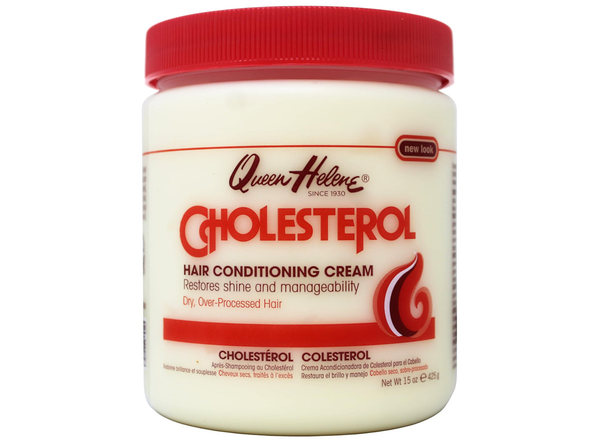 Queen Helene Cholesterol Hair Conditioning Cream 15 Oz side view