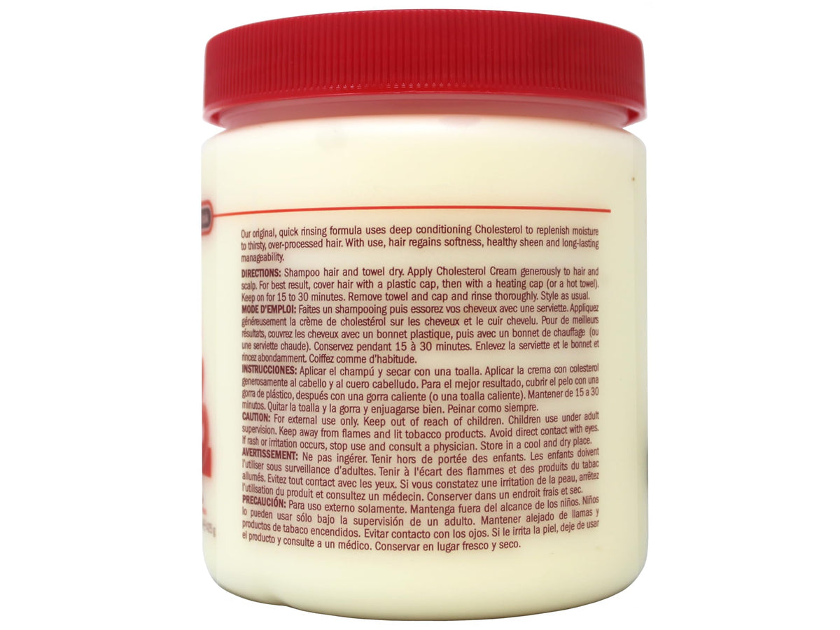 Queen Helene Cholesterol Hair Conditioning Cream application on hair