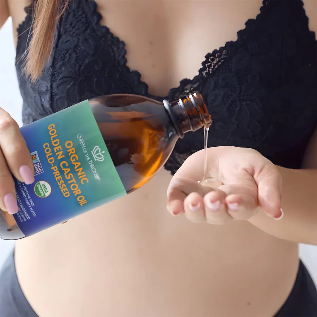 QUEEN OF THE THRONES Organic Golden Castor Oil for DIY hair mask