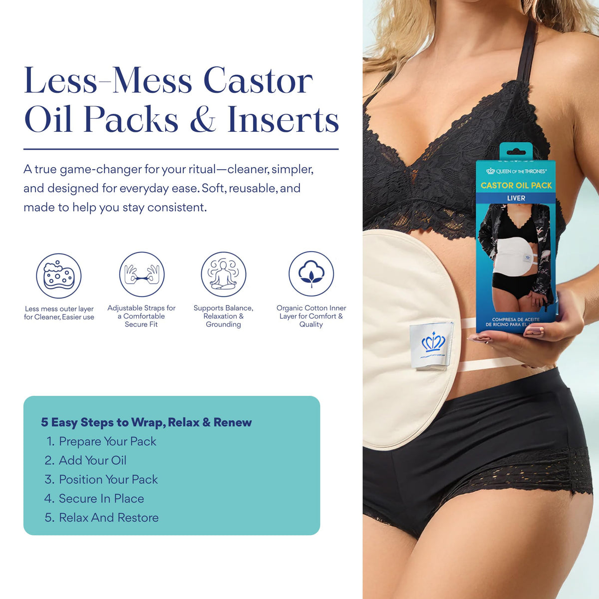 QUEEN OF THE THRONES Organic Golden Castor Oil for hair care