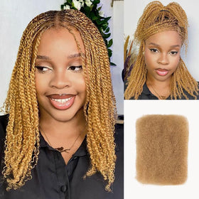 QUEEN VIRGIN REMY Afro Kinky Bulk Hair 50g front view