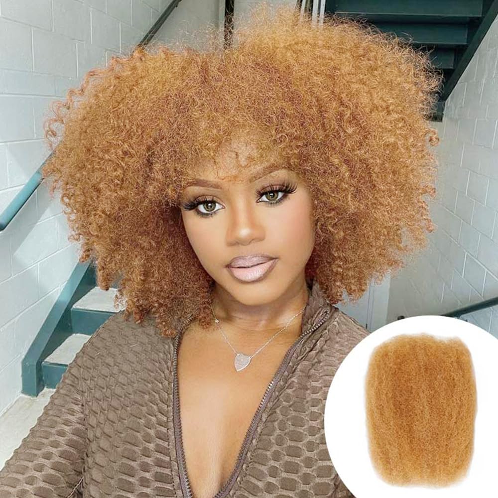 QUEEN VIRGIN REMY Afro Kinky Bulk Hair 50g packaging