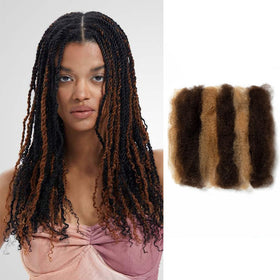 QUEEN VIRGIN REMY Afro Kinky Bulk Hair 50g packaging