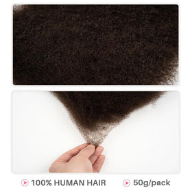 QUEEN VIRGIN REMY Afro Kinky Bulk Hair packaging