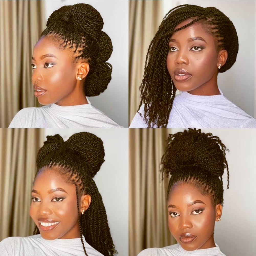 QUEEN VIRGIN REMY Afro Kinky Bulk Human Hair 22inch dark brown front view