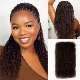 QUEEN VIRGIN REMY Afro Kinky Bulk Human Hair 22inch packaging