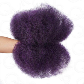 QUEEN VIRGIN REMY Afro Kinky Bulk Human Hair close-up of texture