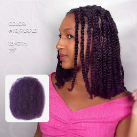QUEEN VIRGIN REMY Afro Kinky Bulk Human Hair packaging with 50g bundle