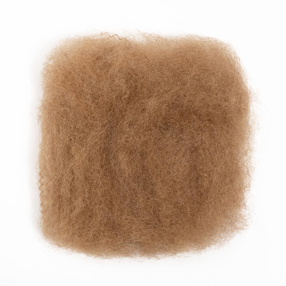 QUEEN VIRGIN REMY Afro Kinky Bulk Human Hair styled into dreadlocks