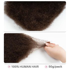 QUEEN VIRGIN REMY Afro Kinkys Bulk Human Hair packaging
