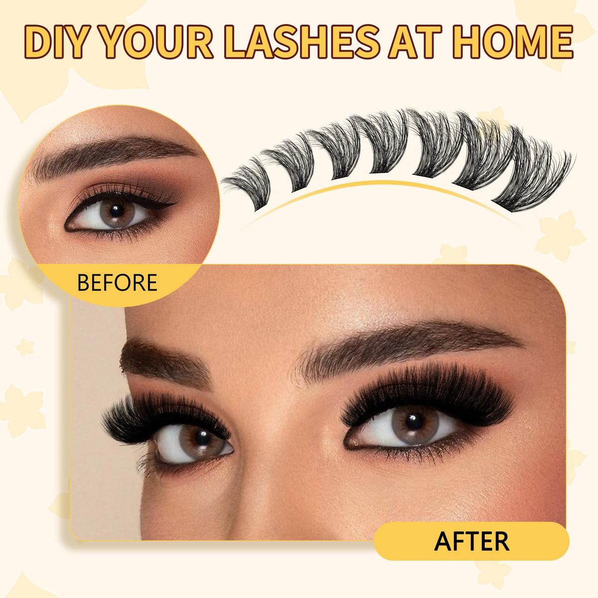 QUEWEL Lash Clusters Kit packaging front view