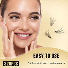 QUEWEL Lash Clusters packaging with product details