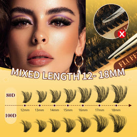 QUEWEL lash tweezers with non-stick coating