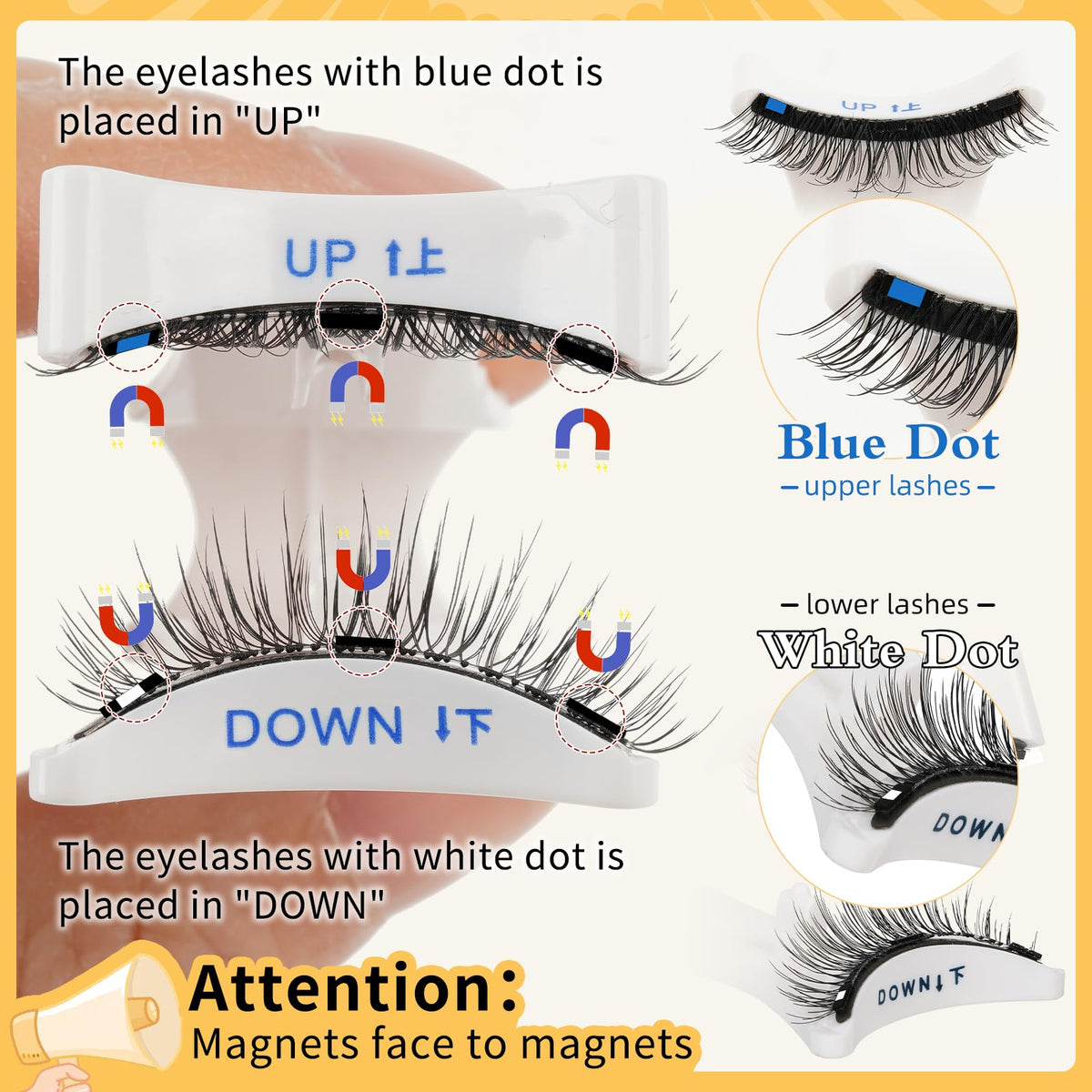 QUEWEL magnetic applicator for easy lash application