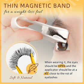 QUEWEL magnetic eyelashes kit instruction sheet