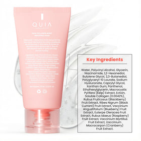 QUIA Beauty Collagen Overnight Wrapping Mask on nightstand