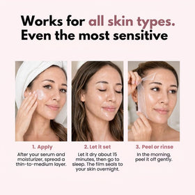 QUIA Beauty Collagen Overnight Wrapping Mask with skincare routine