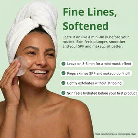 QUIA Beauty toner pads texture demonstration