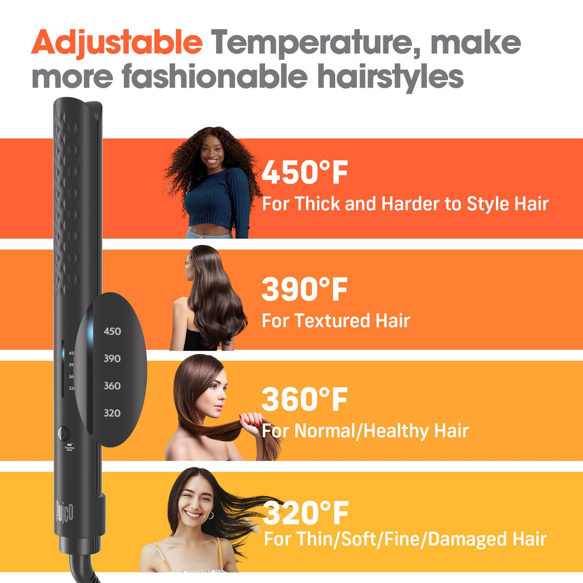 QUICO Hair Straightener in a travel setting