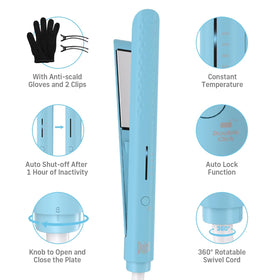 QUICO Hair Straightener measuring 10.77 inches in length