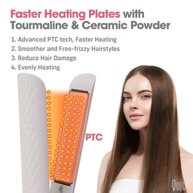 QUICO Hair Straightener packaging showing product details