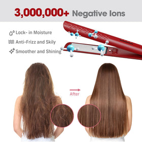 QUICO Hair Straightener side view highlighting ceramic heating plates