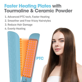 QUICO Hair Straightener side view showcasing the ceramic plates