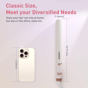 QUICO Hair Straightener side view showing temperature settings