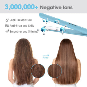 QUICO Hair Straightener with anti-scald glove and clips