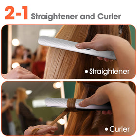 QUICO Hair Straightener with included anti-scald glove and clips