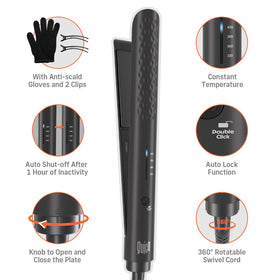 QUICO Hair Straightener with temperature memory feature