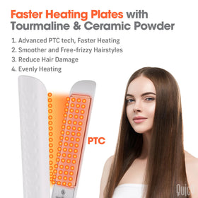 QUICO Hair Straightener with temperature memory function