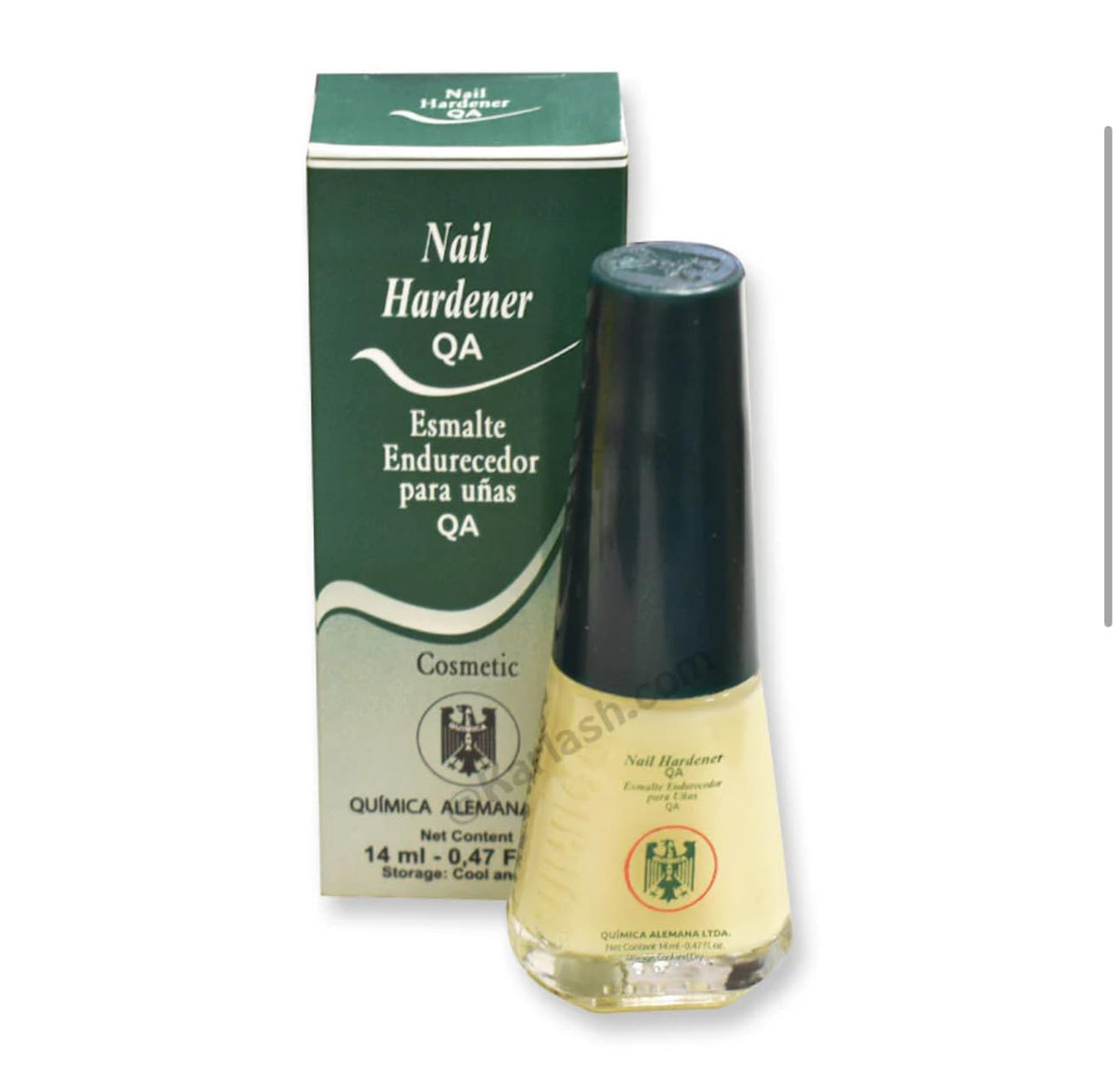 Química Alemana Nail Hardener 0.47 FL oz bottle front view
