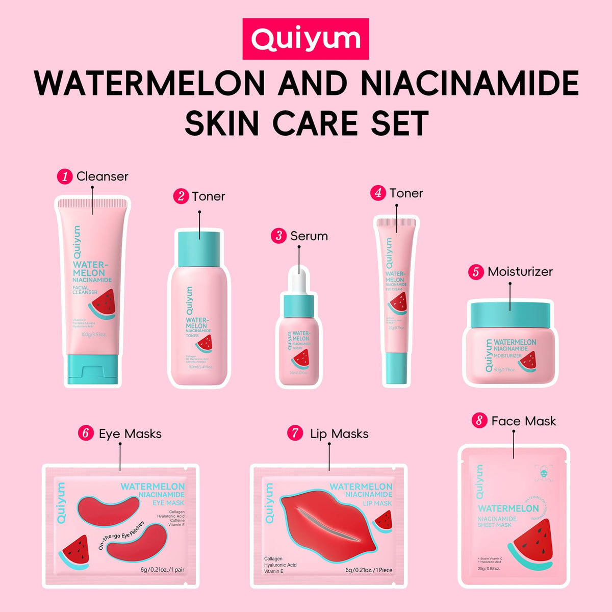QUIYUM Facial Masks 0.88 oz sheet